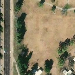 Sand Volleyball Court, Scottsdale, AZ — aerial view