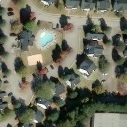 Sand Volleyball Court, Carrollton, GA — aerial view
