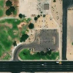 Volleyball Court, Phoenix, AZ — aerial view