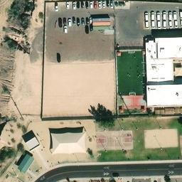 Sand Volleyball Court, Youngtown, AZ — aerial view