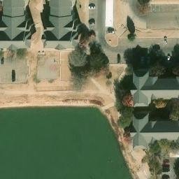 Sand Volleyball Court, Lubbock, TX — aerial view