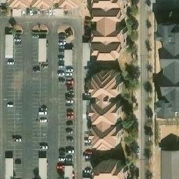 Sand Volleyball Court, Lubbock, TX — aerial view