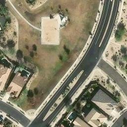 Sand Volleyball Court, Surprise, AZ — aerial view