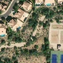 Volleyball Court, Scottsdale, AZ — aerial view