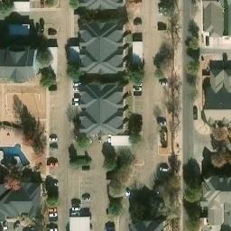 Sand Volleyball Court, Lubbock, TX — aerial view