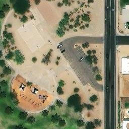 Volleyball Court, Phoenix, AZ — aerial view