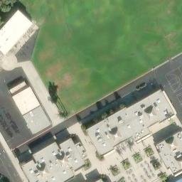 Volleyball Court, Aliso Viejo, CA — aerial view