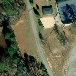 Volleyball Court, Evans, GA — aerial view