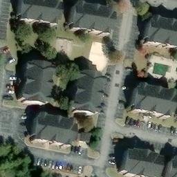 Sand Volleyball Court, Carrollton, GA — aerial view
