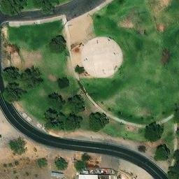 Hard Volleyball Court, Phoenix, AZ — aerial view