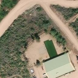 Sand Volleyball Court, AZ — aerial view