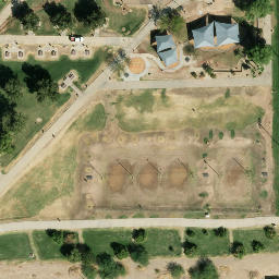 Sand Volleyball Court, Glendale, AZ — aerial view
