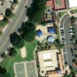 Sand Volleyball Court, Murrieta, CA — aerial view