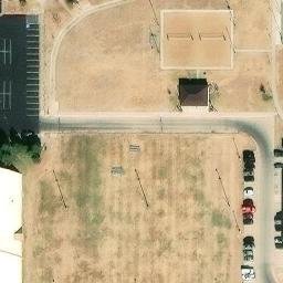 Sand Volleyball Court, Lubbock, TX — aerial view