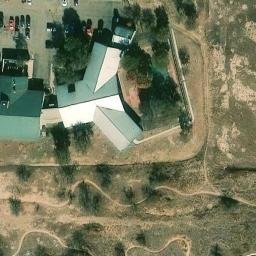 Sand Volleyball Court, Lubbock, TX — aerial view