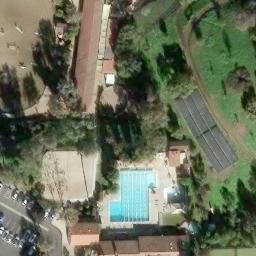 Sand Volleyball Court, Mission Viejo, CA — aerial view