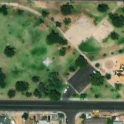 Hard Volleyball Court, Phoenix, AZ — aerial view