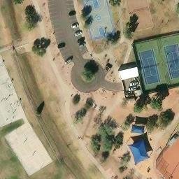 Volleyball Court, Scottsdale, AZ — aerial view