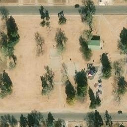 Sand Volleyball Court, Lubbock, TX — aerial view