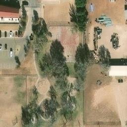 Sand Volleyball Court, Lubbock, TX — aerial view