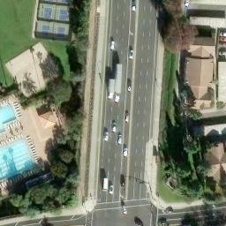 Sand Volleyball Court, Aliso Viejo, CA — aerial view