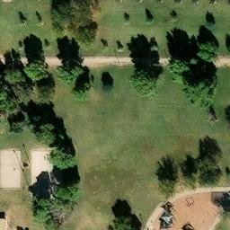 Hard Volleyball Court, Phoenix, AZ — aerial view