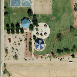 Sand Volleyball Court, Glendale, AZ — aerial view