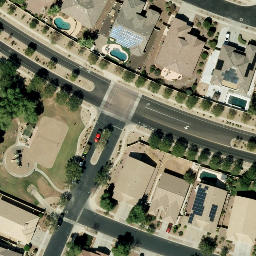 Volleyball Court, Glendale, AZ — aerial view