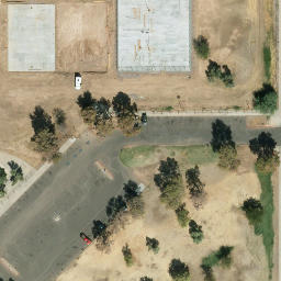 Hard Volleyball Court, Phoenix, AZ — aerial view