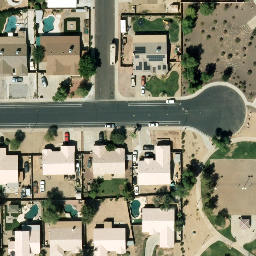 Volleyball Court, Glendale, AZ — aerial view