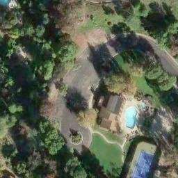 Sand Volleyball Court, San Juan Capistrano, CA — aerial view