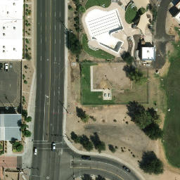 Volleyball Court, Glendale, AZ — aerial view