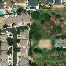 Sand Volleyball Court, Scottsdale, AZ — aerial view