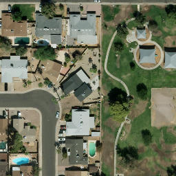 Volleyball Court, Glendale, AZ — aerial view
