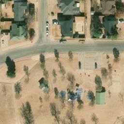 Sand Volleyball Court, Lubbock, TX — aerial view