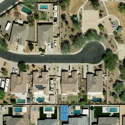 Sand Volleyball Court, Citrus Park, AZ — aerial view