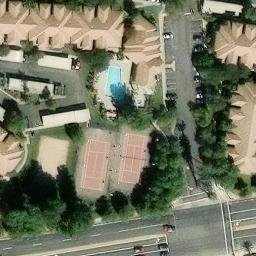 Sand Volleyball Court, Temecula, CA — aerial view