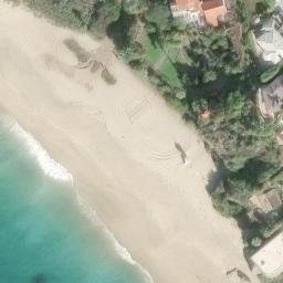 Sand Volleyball Court, Laguna Niguel, CA — aerial view