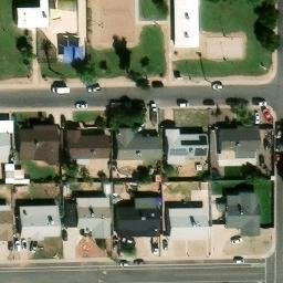 Sand Volleyball Court, Phoenix, AZ — aerial view