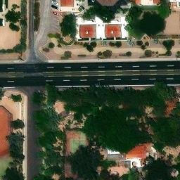 Sand Volleyball Court, Phoenix, AZ — aerial view