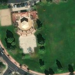 Volleyball Court, Litchfield Park, AZ — aerial view