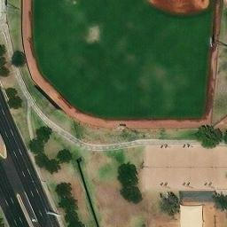 Sand Volleyball Court, Scottsdale, AZ — aerial view