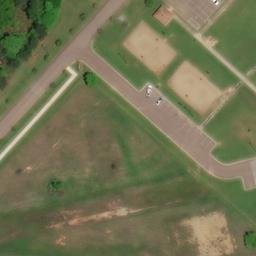 Sand Volleyball Court, Nash, TX — aerial view