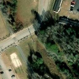 Sand Volleyball Court, North Augusta, SC — aerial view