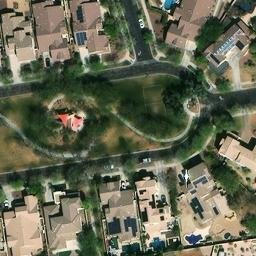 Grass Volleyball Court, Buckeye, AZ — aerial view
