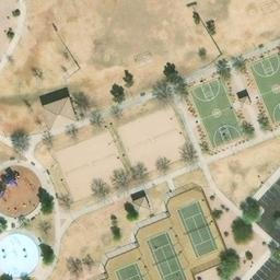 Sand Volleyball Court, Buckeye, AZ — aerial view