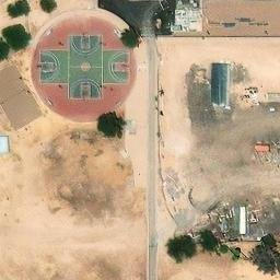 Sand Volleyball Court, Scottsdale, AZ — aerial view