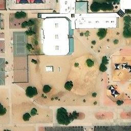 Desert Park West Volleyball Court — aerial view