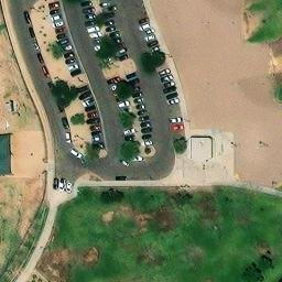 Sand Volleyball Court, Phoenix, AZ — aerial view