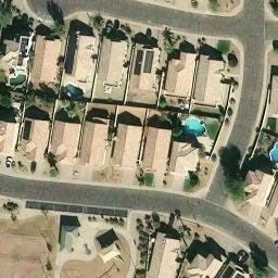Sand Volleyball Court, Goodyear, AZ — aerial view